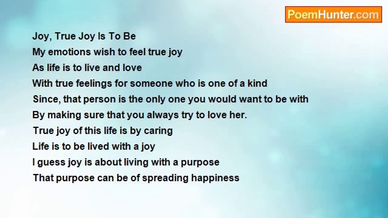 Rohit Sapra - Joy True Joy