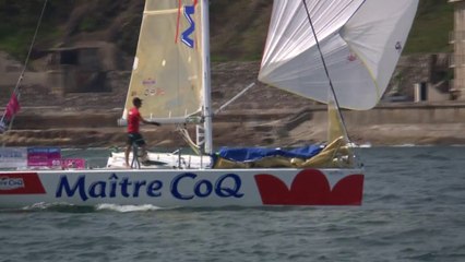 Jérémie Beyou passe la ligne en 3ème (Etape#1)