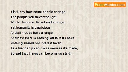 Amy Gerrard - For Charlotte….Lost Friendships