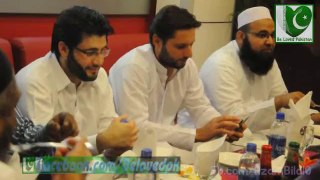 Shahid Afridi having dinner at The Grand Regency