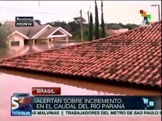 Monitoreo del río Paraná por una crecida que subiría el caudal