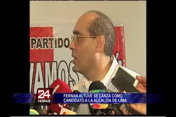Fernan Altuve: lo más urgente en Lima es la seguridad y el transporte