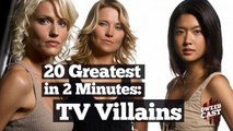 20 Greatest TV Villains in 2 Minutes! | DweebCast | OraTV