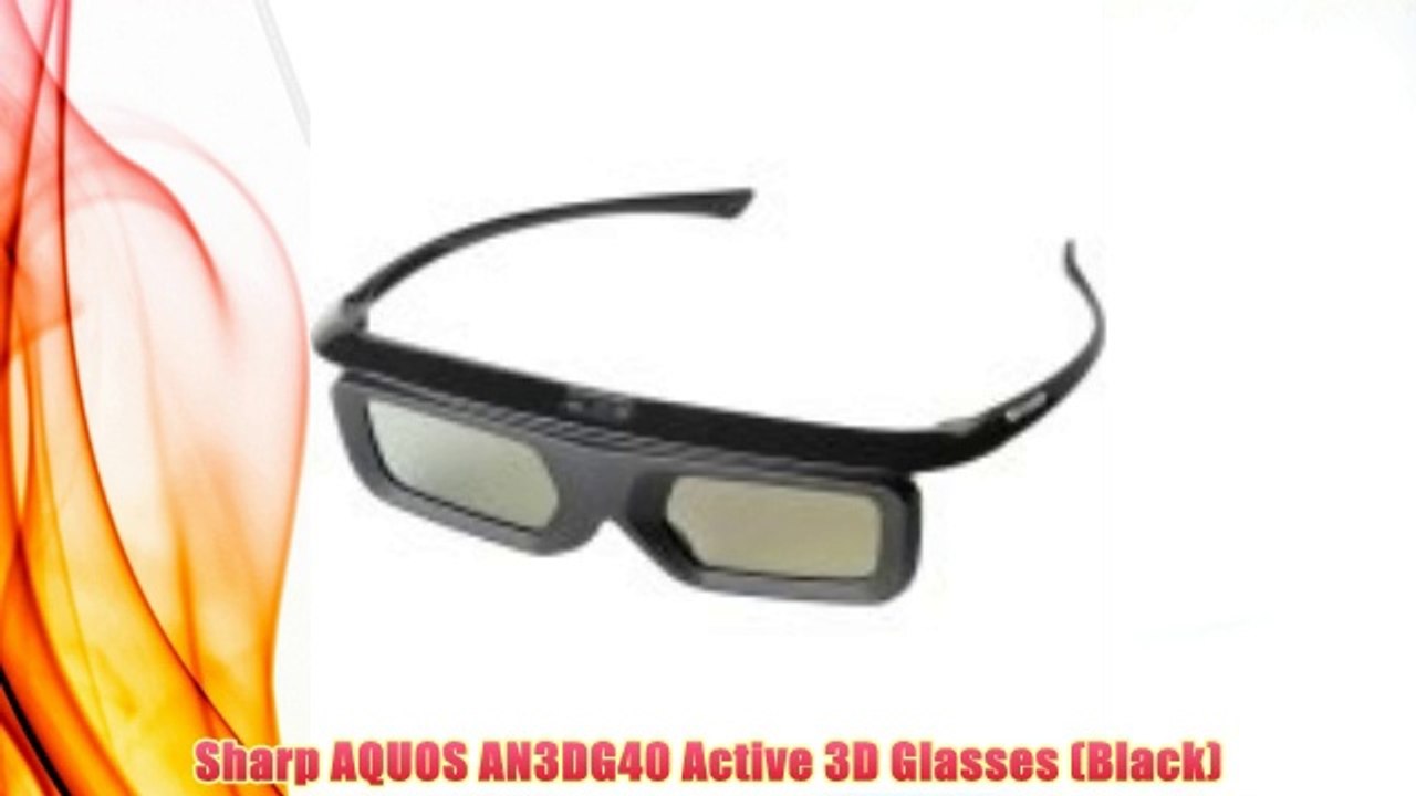 Best buy Sharp AQUOS AN3DG40 Active 3D Glasses (Black),"