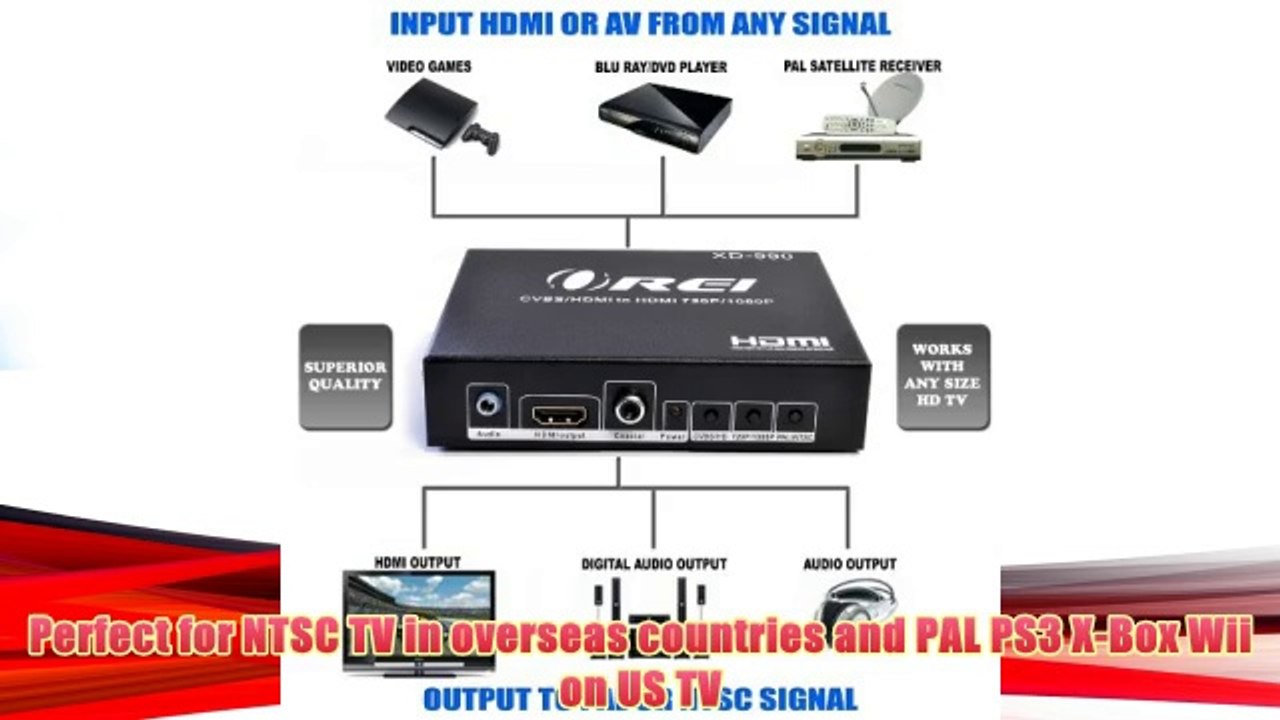 Best buy Orei XD-990 PAL HDMI / Composite to NTSC HDMI 50/60 Hz Multi-System Video Converter,"