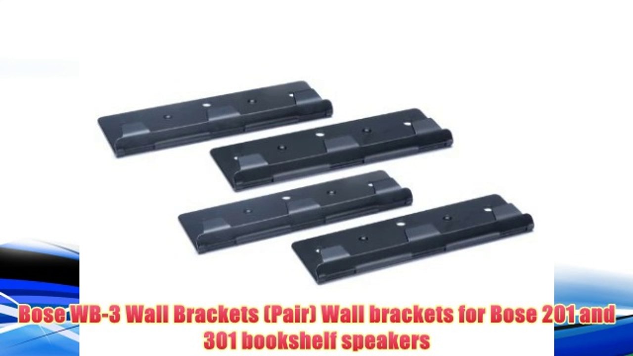 Best buy Bose WB-3 Wall Brackets (Pair) Wall brackets for Bose 201 and 301 bookshelf speakers,"