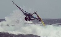 Slow motion wave action | Black Team - Windsurf