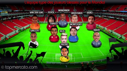 L'équipe type des joueurs blessés pour la coupe du Monde !