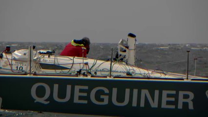 Solitaire du Figaro : le démâtage de Yann Eliès