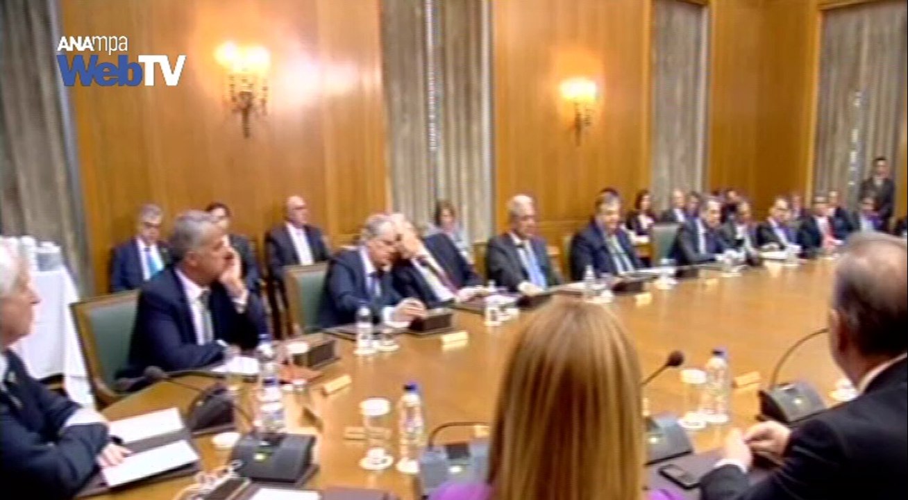 Η ομιλία του αντιπροέδρου της κυβερνήσεως Ε. Βενιζέλος στην πρώτη συνεδρίαση του νέου υπουργικού συμβουλίου