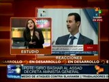 Concede Al-Assad una nueva amnistía a sus opositores