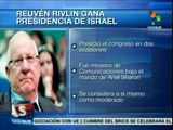 Reuvén Rivlin, candidato del Likud, ganó las elecciones en Israel