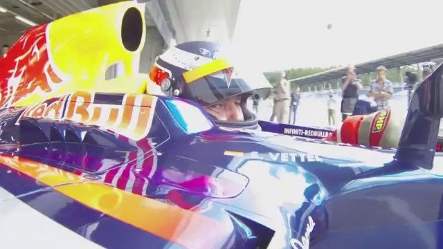 Sebastian Vettel drives 1988 Ferrari F1 car