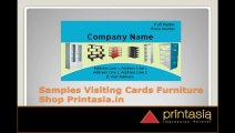 Furniture visiting cards |  Premium business card online design for furniture shop