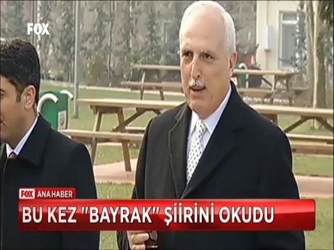 Hüseyin Avni Mutlu bu kez Bayrak şiiri okudu