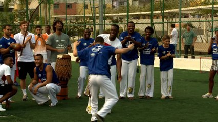 England trains to the Capoeira beat