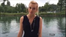 Une jeune fille se rate en sautant d’un ponton lors du défi « A l’eau ou un resto » - Tuxboard – Concentré de PopCoolture (Photos, Vidéos…)
