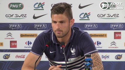 Giroud assume son ambition d'être titulaire au Brésil