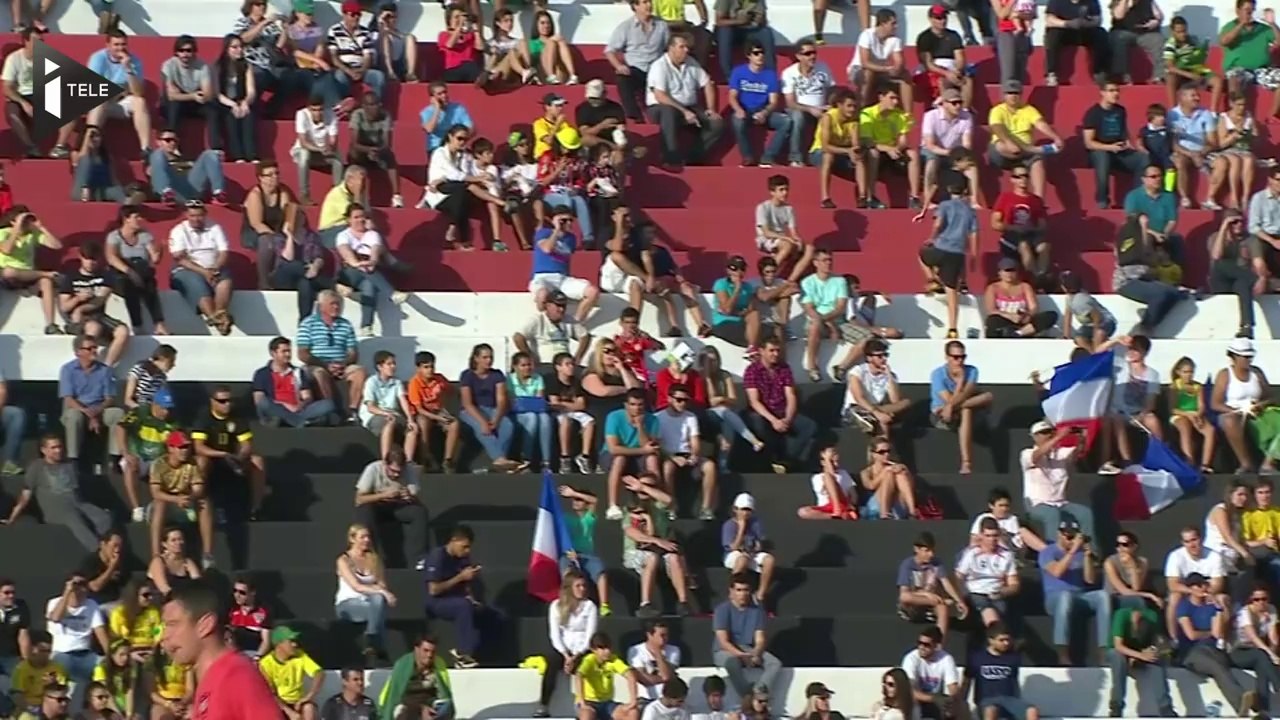 Premier entraînement des Bleus au Brésil