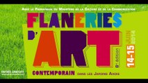 Présentation des flaneries d'art contemporain dans les Jardins Axois 14&15 juin 2014