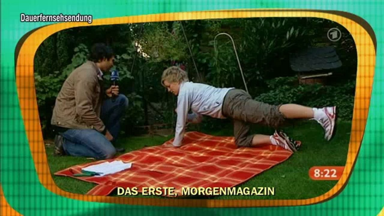 ARD Morgenmagazin 2009 - Fitness bei der Gartenarbeit mit Carina Schrörs und Matthias Veit