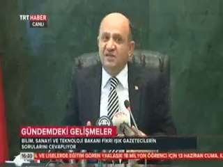 Sanayi Bakanı Fikri Işık Montaj Ses Kayıtlarına İlişkin Açıklama Yapıyor