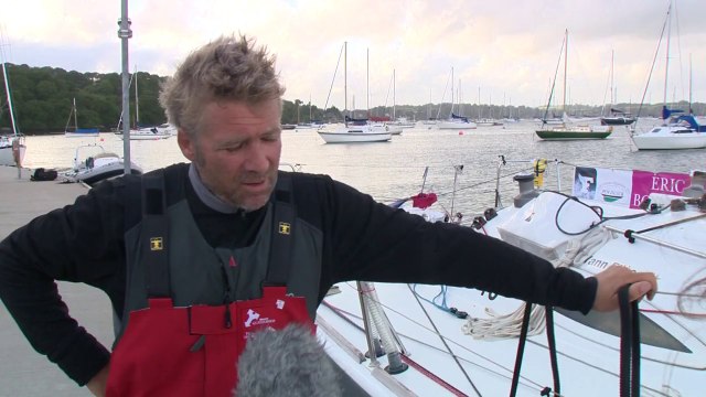 La Solitaire du Figaro Eric Bompard cachemire - Arrivée de Yann Eliès à Falmouth