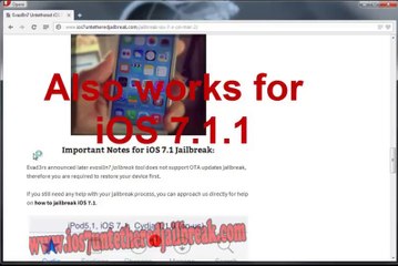 Facile Cydia Jailbreak / Unlock iPhone 5S, 5C, 5 iOS 7.1.1 ou iOS 7 Installer Baseband Source