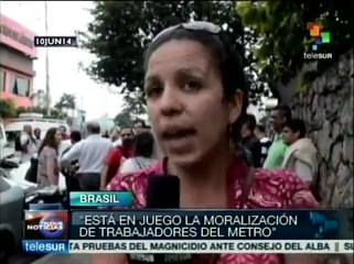 Dialogan autoridades de Sao Paulo con trabajadores del metro