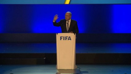 Brasil 2014 - Blatter, durante el congreso de la FIFA en Sao Paulo