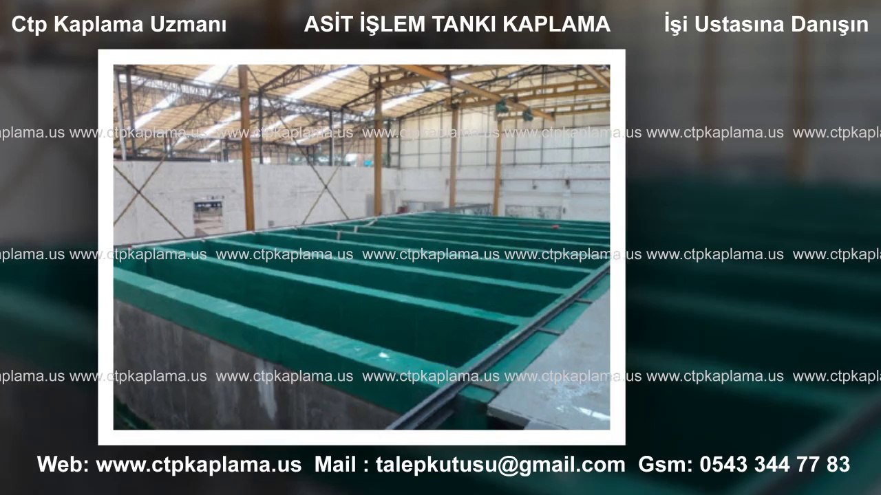 ASİT DALDIRMA KAZAN CTP POLYESTER KAPLAMA