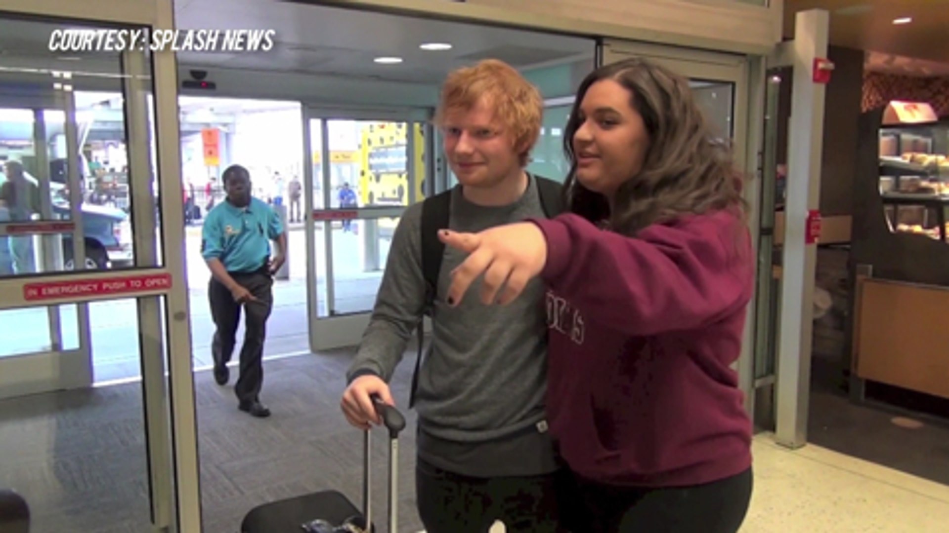 Mobbed Ed Sheeran Asked About Topping UK Charts