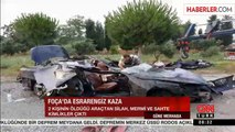 Foça'da Aşırı Hız Kazası: 2 Ölü, 1 Yaralı