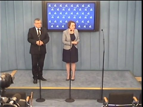 Poseł Anna Zalewska - konferencja prasowa