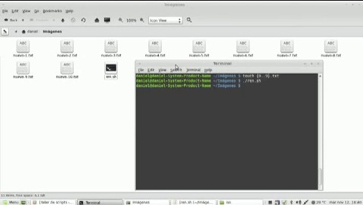 Linux Bash  agregar número de serie a los archivos renombrados en lotes