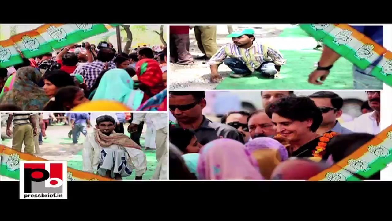 Priyanka Gandhi Vadra meets with women and children