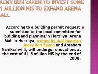 Jacky Ben Zaken News - Manofim and Arena Mall