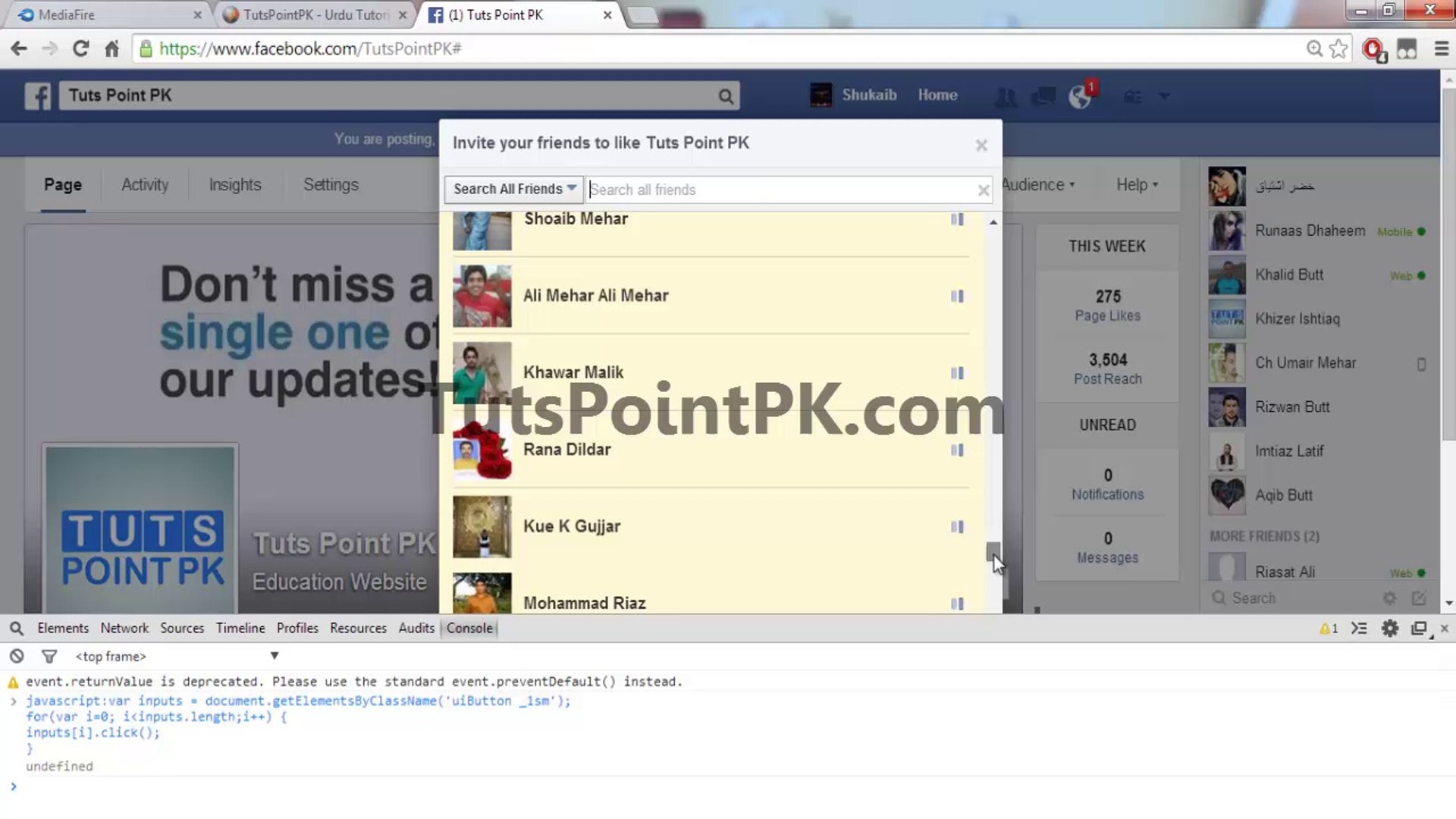 ⁣How to Invite All your Friends to Like Your Facebook Fan Page at once