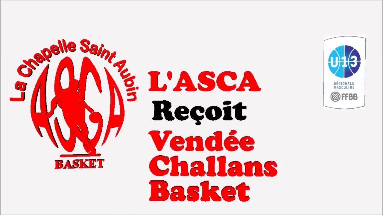 2014 05 24 U13 Region demi finale  ASCA Challans resume