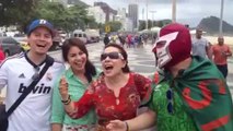 Mondial 2014 : les supporters mexicains à Copacabana