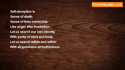 gajanan mishra - Self-deception