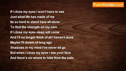 sammie kelley - If I Close My Eyes