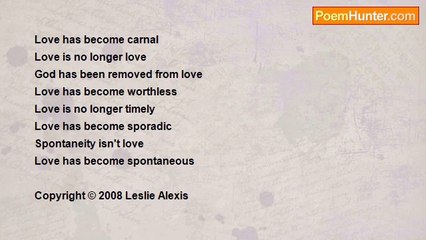 Leslie Alexis - evol