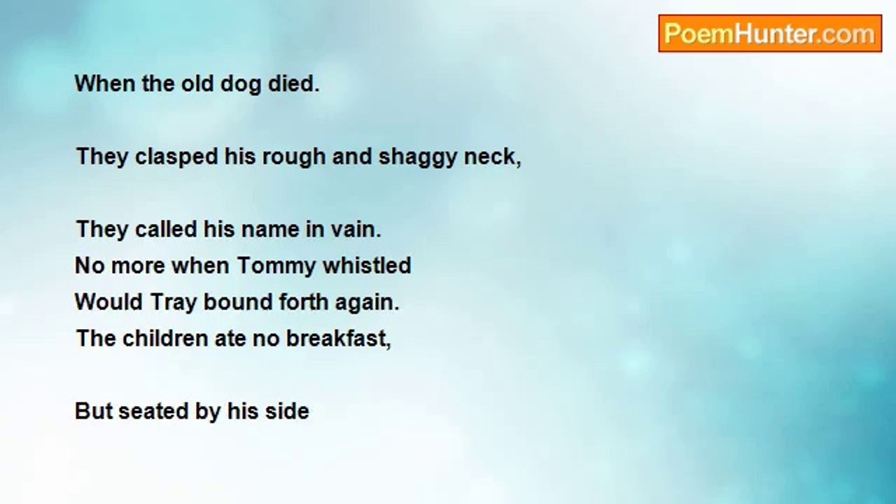Robert Kirkland Kernighan - When The Old Dog Die