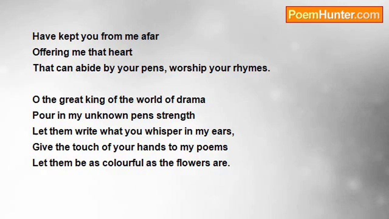 Pijush Biswas - To William Shakespeare