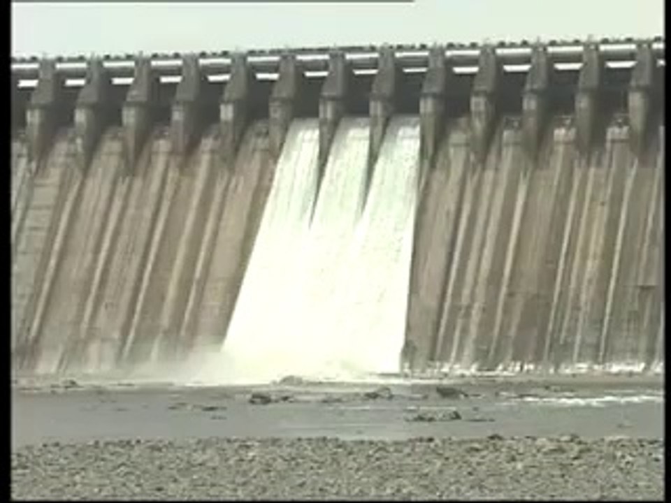 Nagarjuna Sagar Dam gates opening