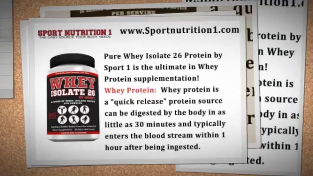 Pure Whey Isolate 26 Protein