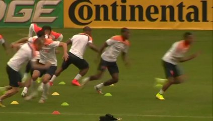 The Netherlands train one last time in Rio de Janeiro before World Cup debut