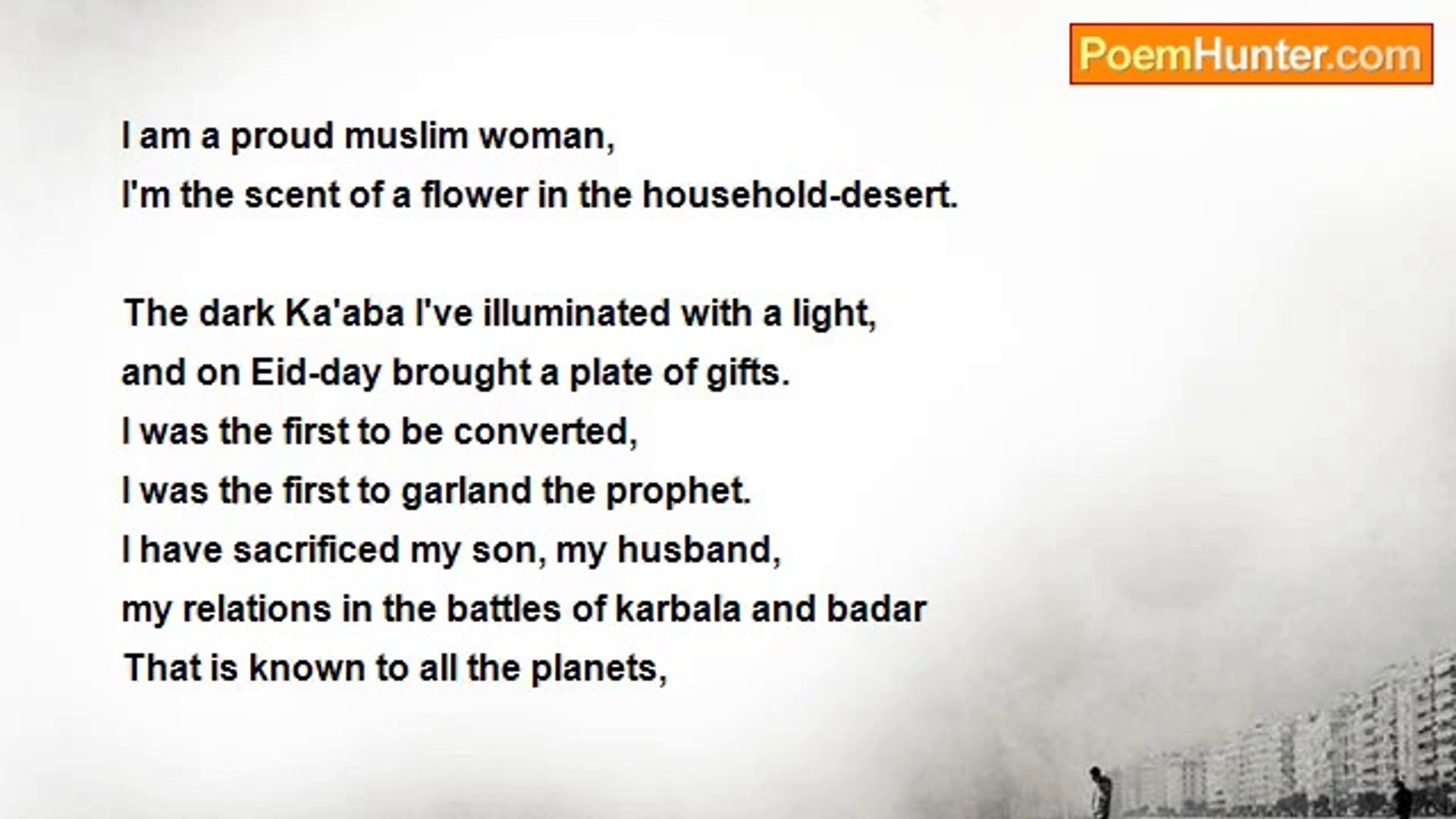 ⁣Kazi Nazrul Islam - I am a Proud Muslim Woman