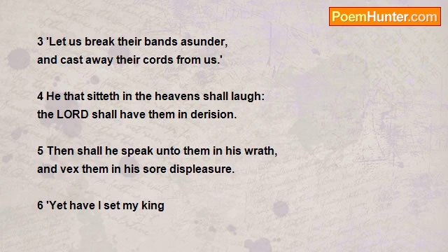 King David of Israel - Psalm 2: Blessed Are All They That Put Their Trust In Him